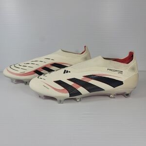 Adidas Predator Elite LL FG Soccer Cleats Off White Black Red ID3872 Mens Size 7